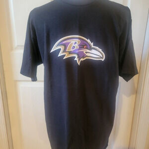 NWOT -‎ RAVENS BLACK SHORT SLEEVE TEE SHIRT - 100% COTTON by FUN TEES